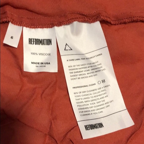Reformation Rust Mini Dress - Picture 5 of 5